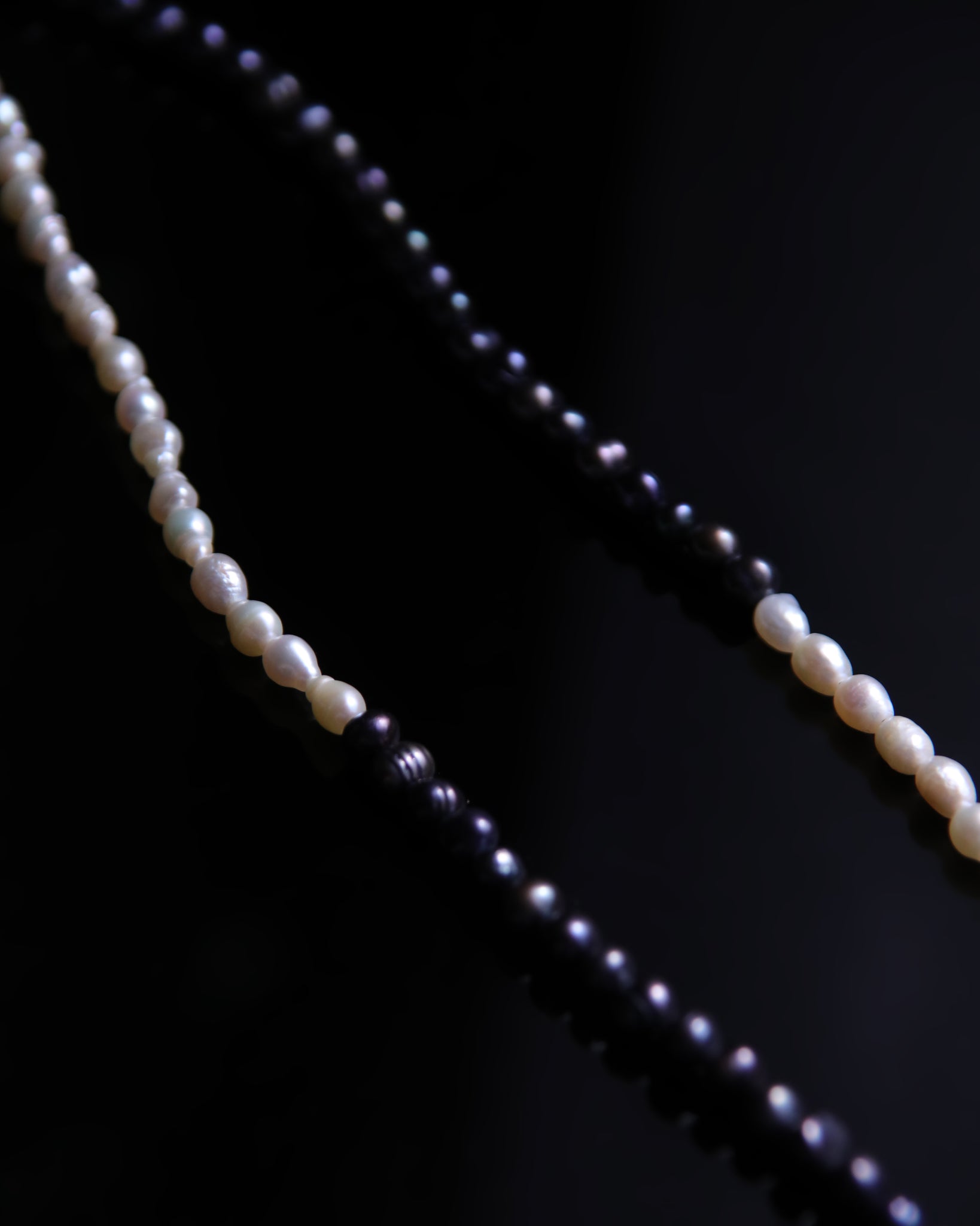 Beaded Necklace 'Quatro' With Pearls Nr.5