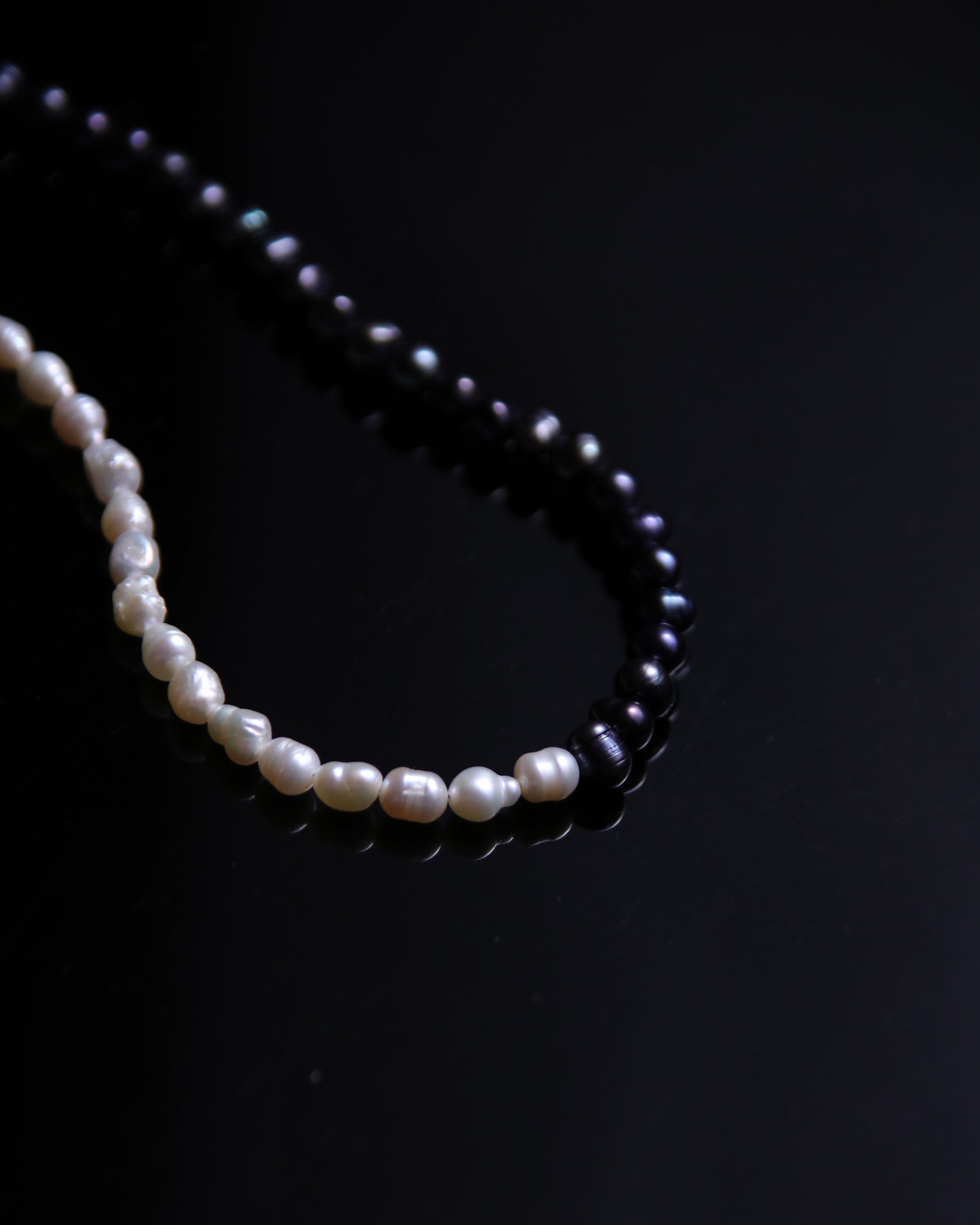 Beaded Necklace 'Duo' With Pearls Nr.6