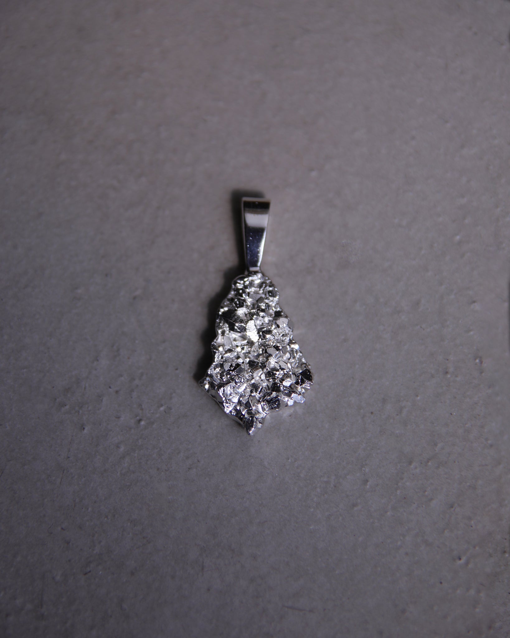 Crystal Quartz Textured Pendant Nr.2