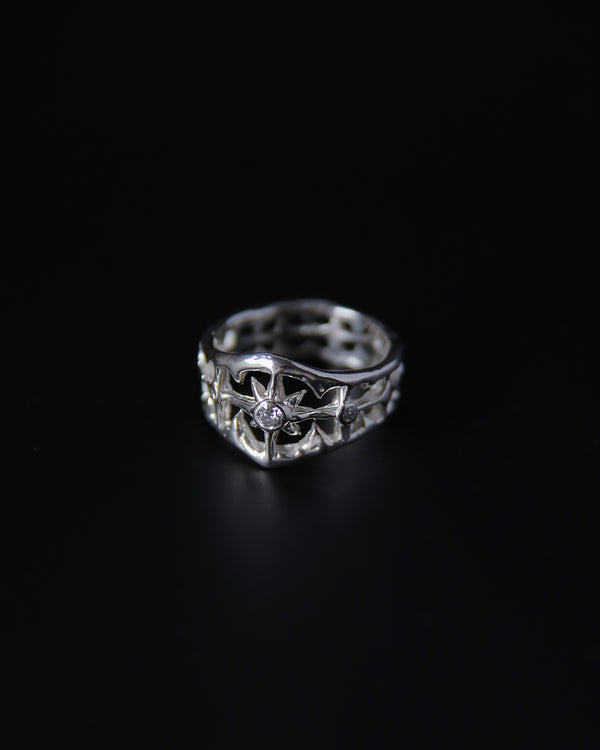 Navi Moissanite North Star Ring 17.1