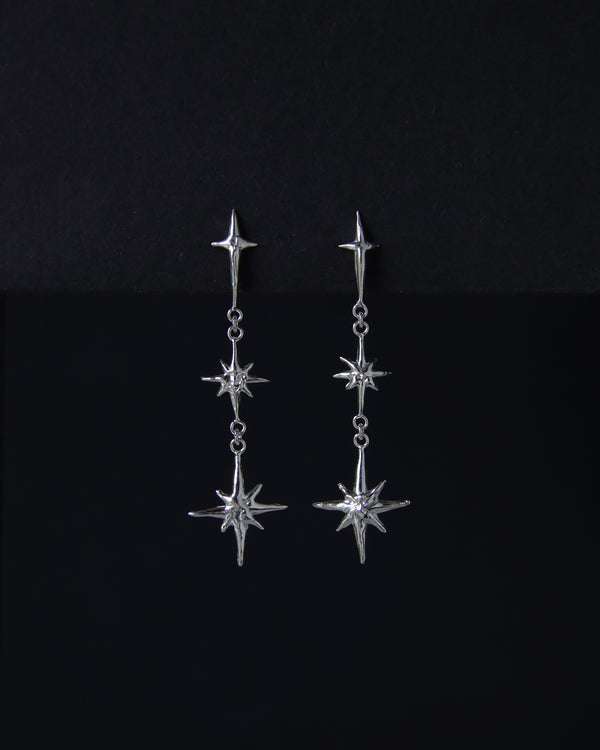 Navi Triple Star Dangle Earrings
