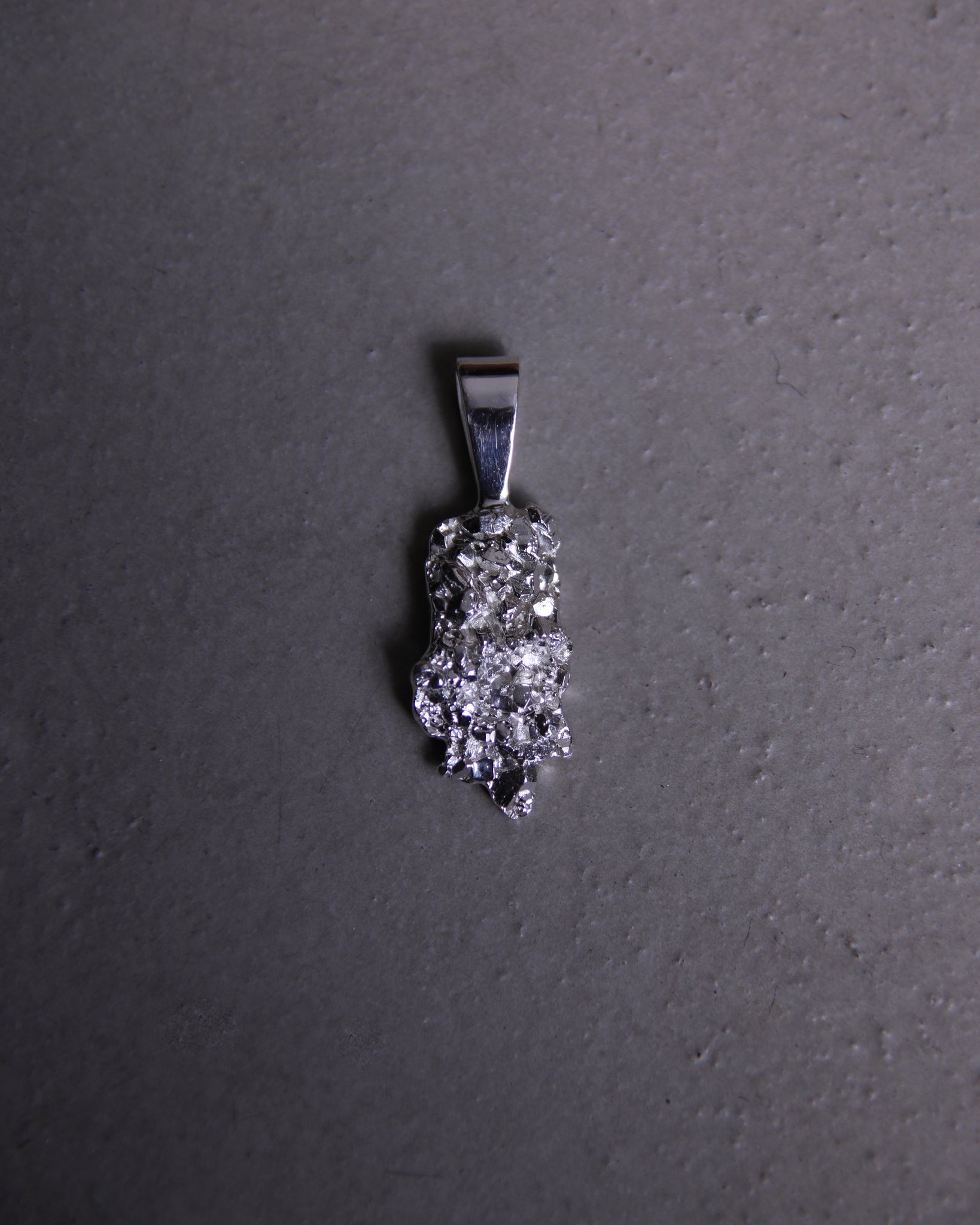 Crystal Quartz Textured Pendant Nr.3