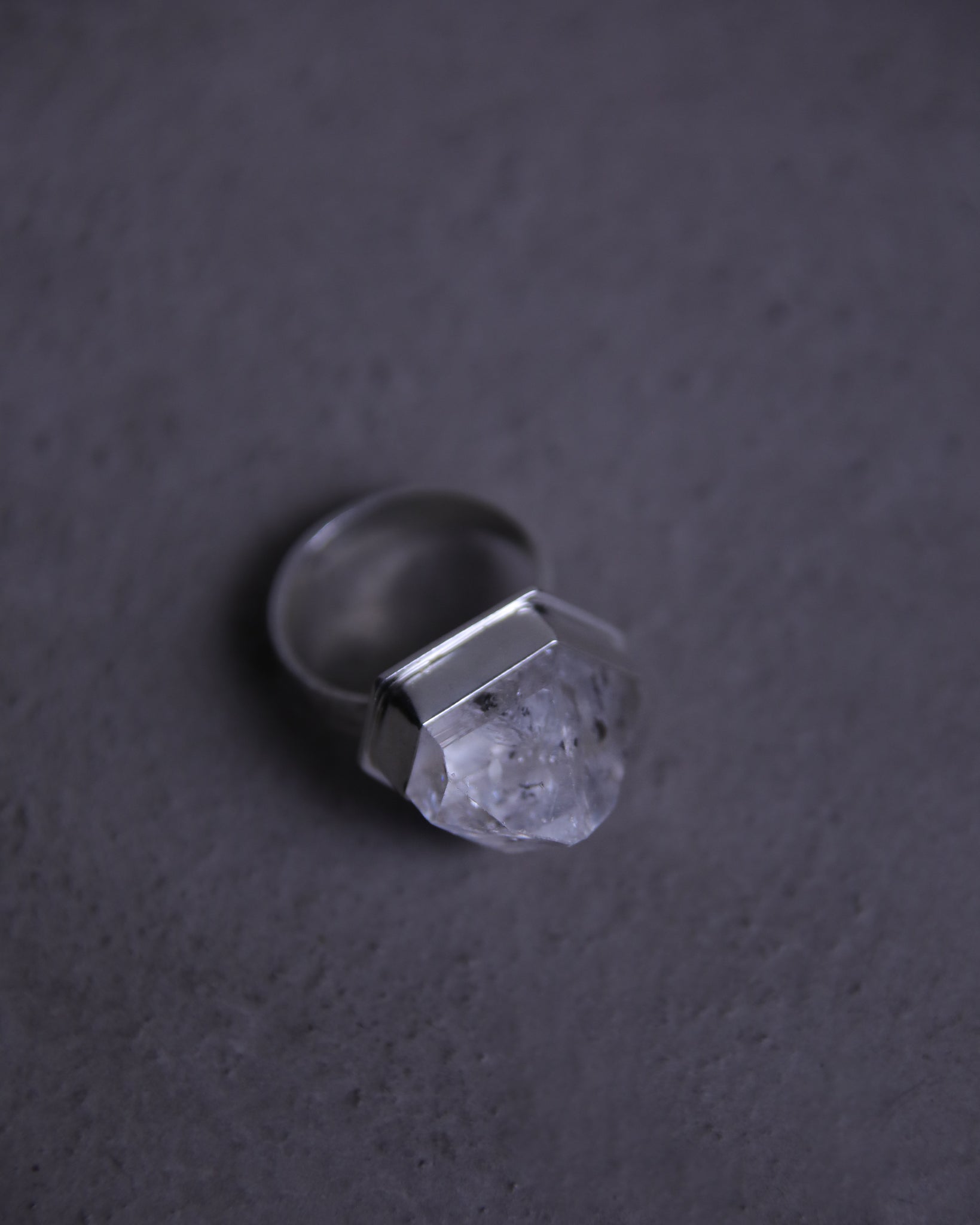 Hayley Enhydro Herkimer Diamond Ring 18.6