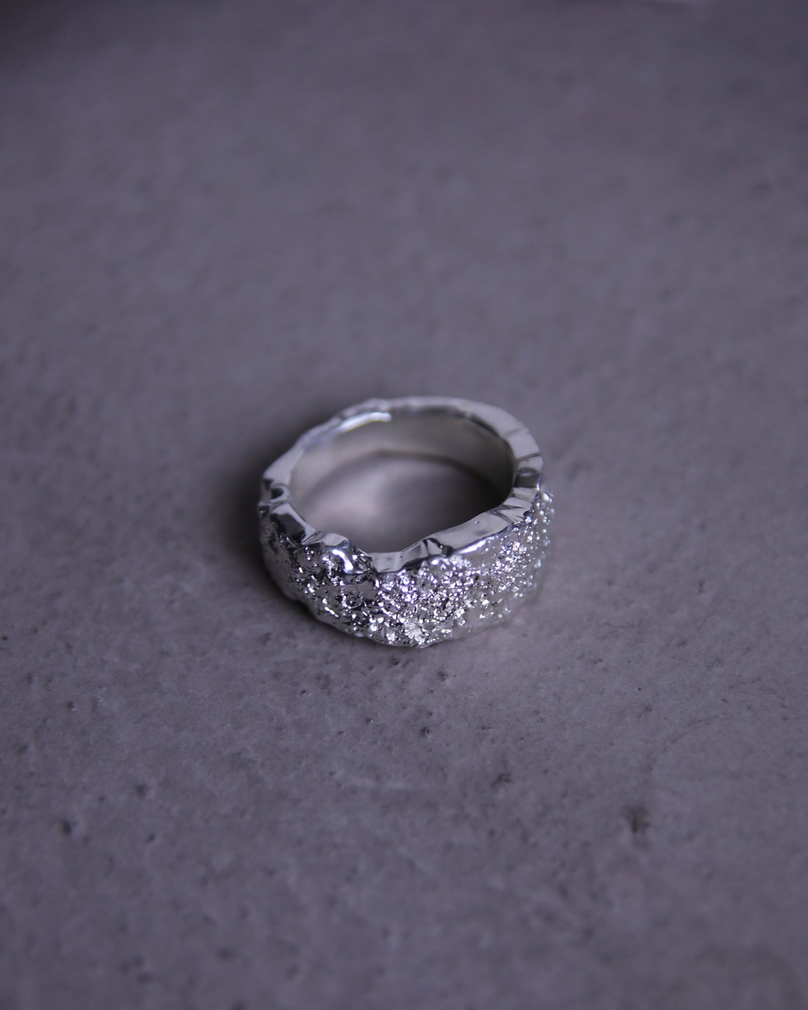 Crystal Textured Ring 19.0