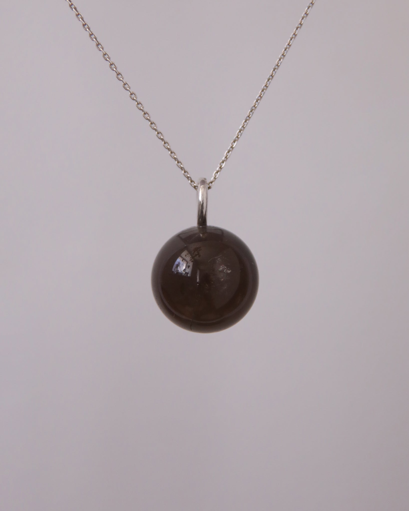 Oron Smoky Quartz Sphere Pendant L Nr.6