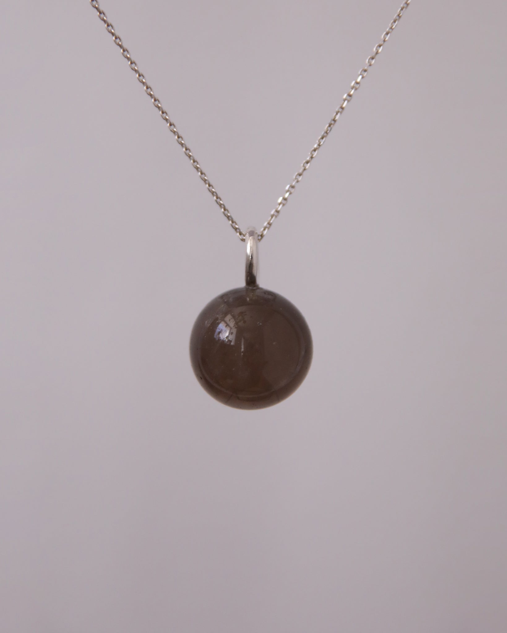 Oron Smoky Quartz Sphere Pendant L Nr.5